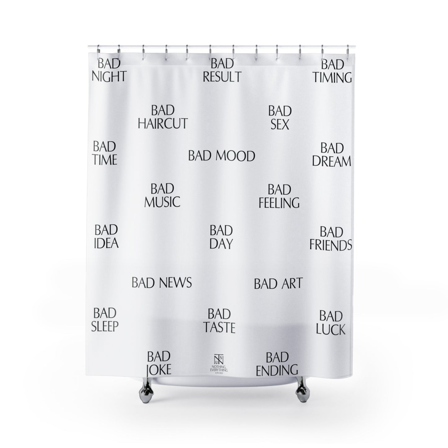 BAD MOOD SHOWER CURTAIN