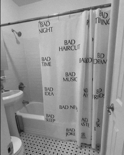 BAD MOOD SHOWER CURTAIN